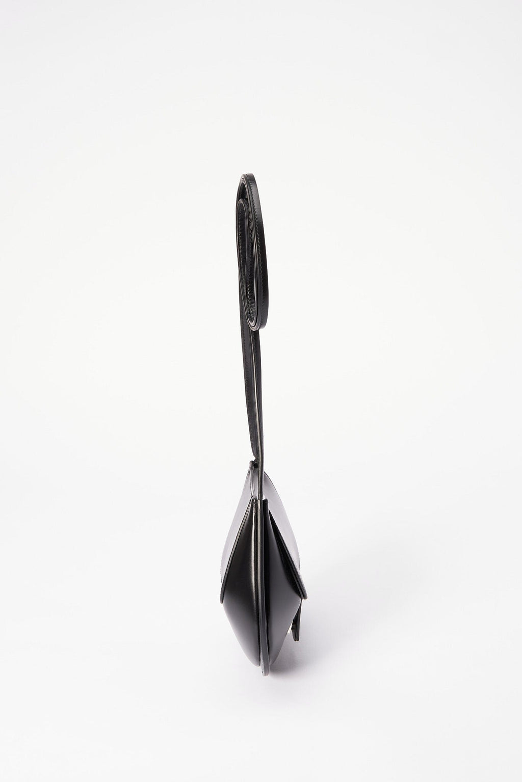 Jil Sander Half Moon Crossbody Bag - Black Leather