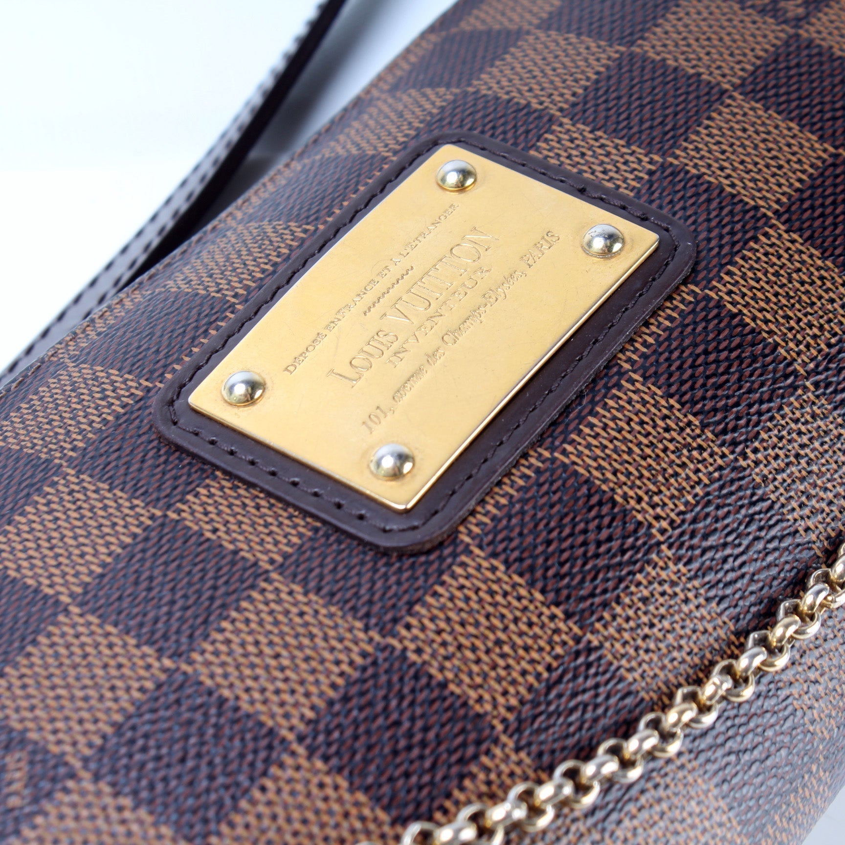Eva Clutch Damier Ebene
