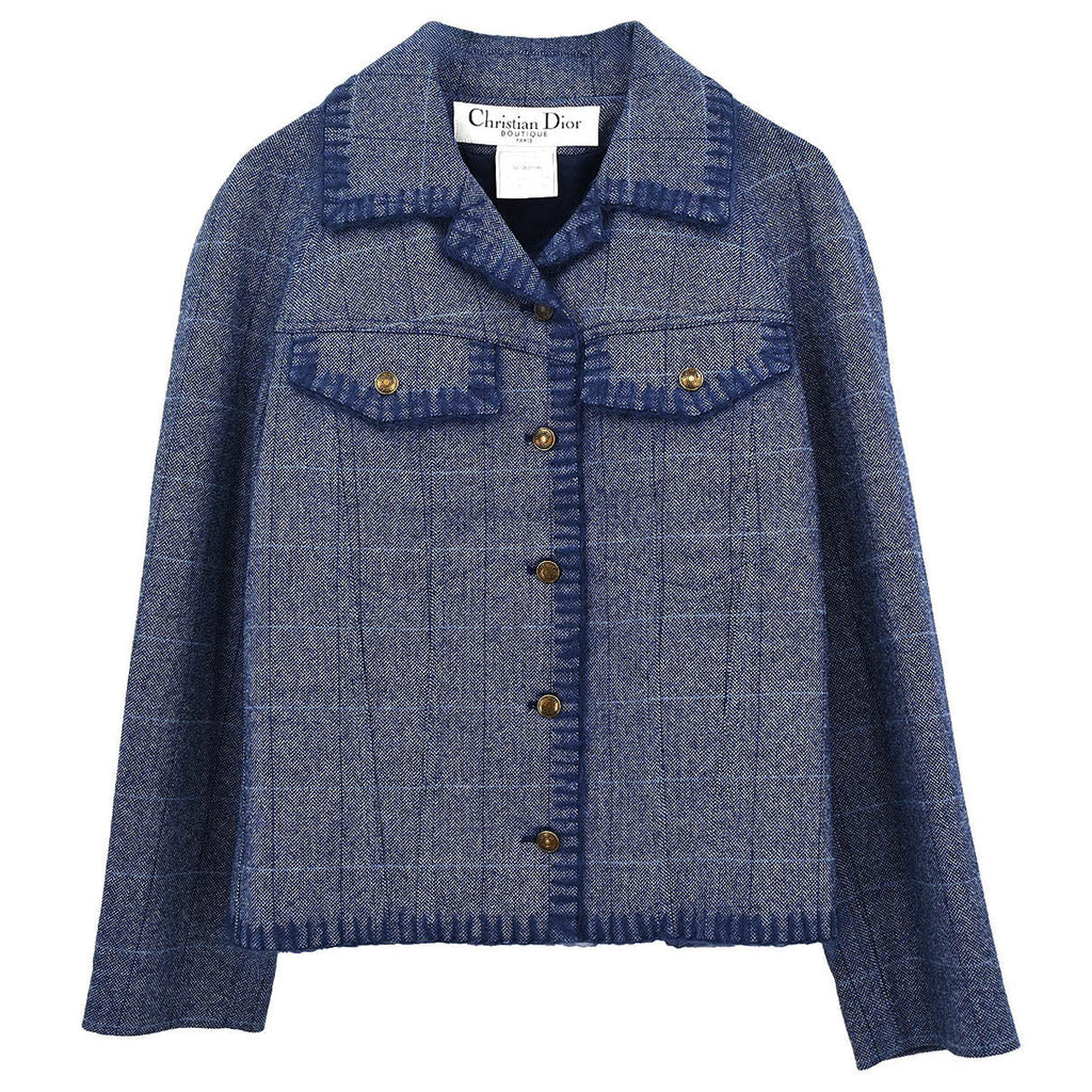 Christian Dior 2000 Single Breasted Jacket Blue #42