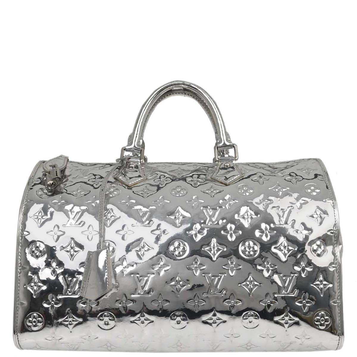 Louis Vuitton Silver Monogram Miroir Speedy 35 Handbag M95786