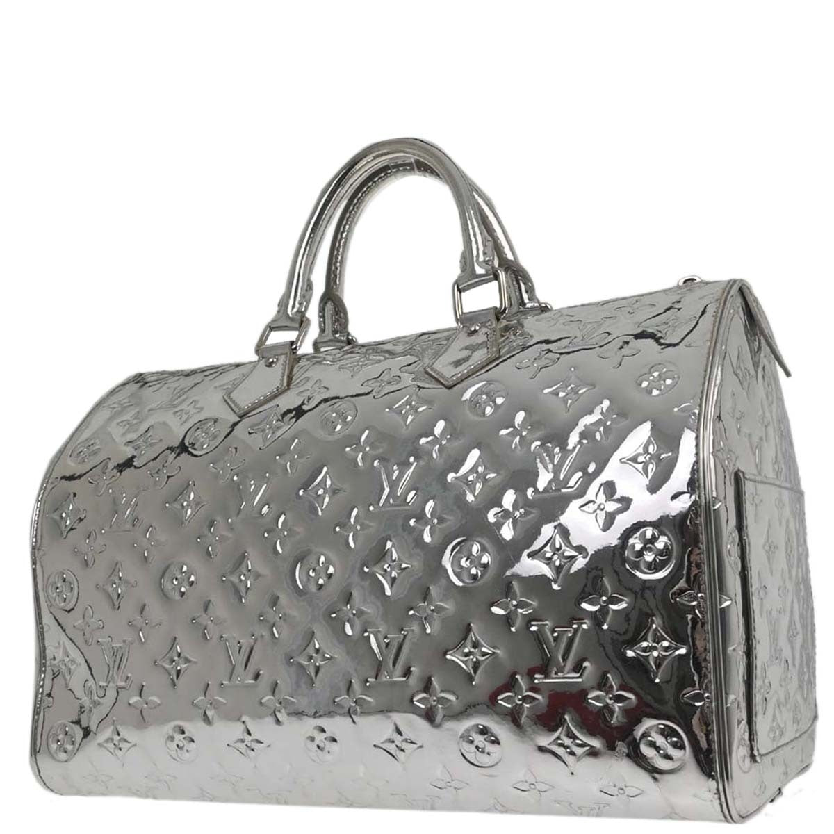 Louis Vuitton Silver Monogram Miroir Speedy 35 Handbag M95786