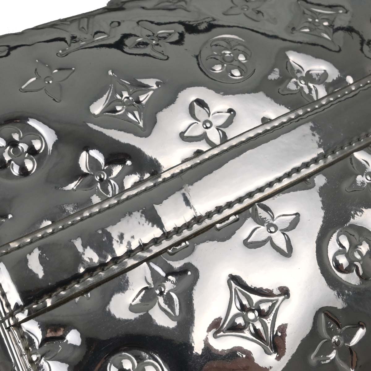Louis Vuitton Silver Monogram Miroir Speedy 35 Handbag M95786