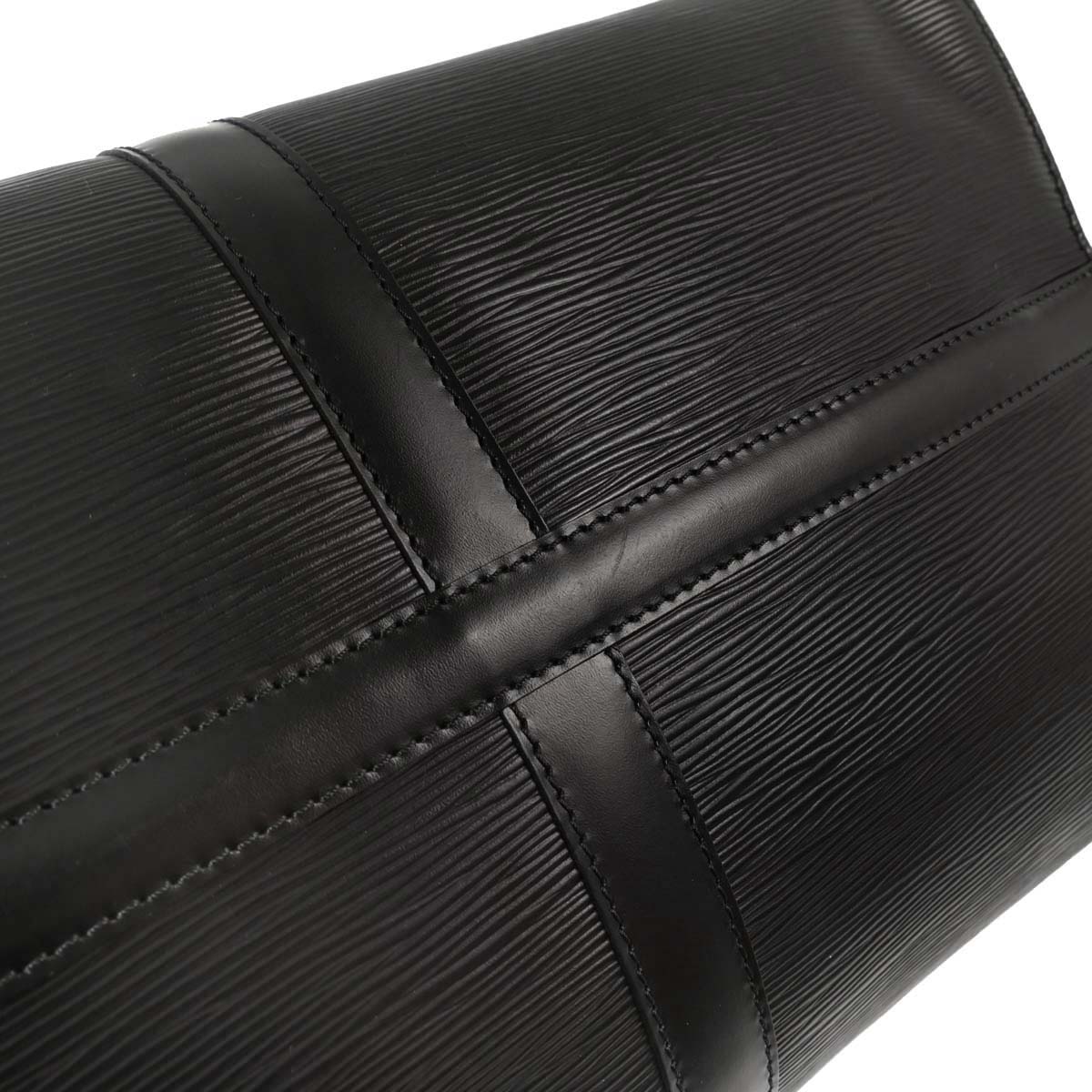 Louis Vuitton Black Epi Keepall 50 Travel Handbag M42962