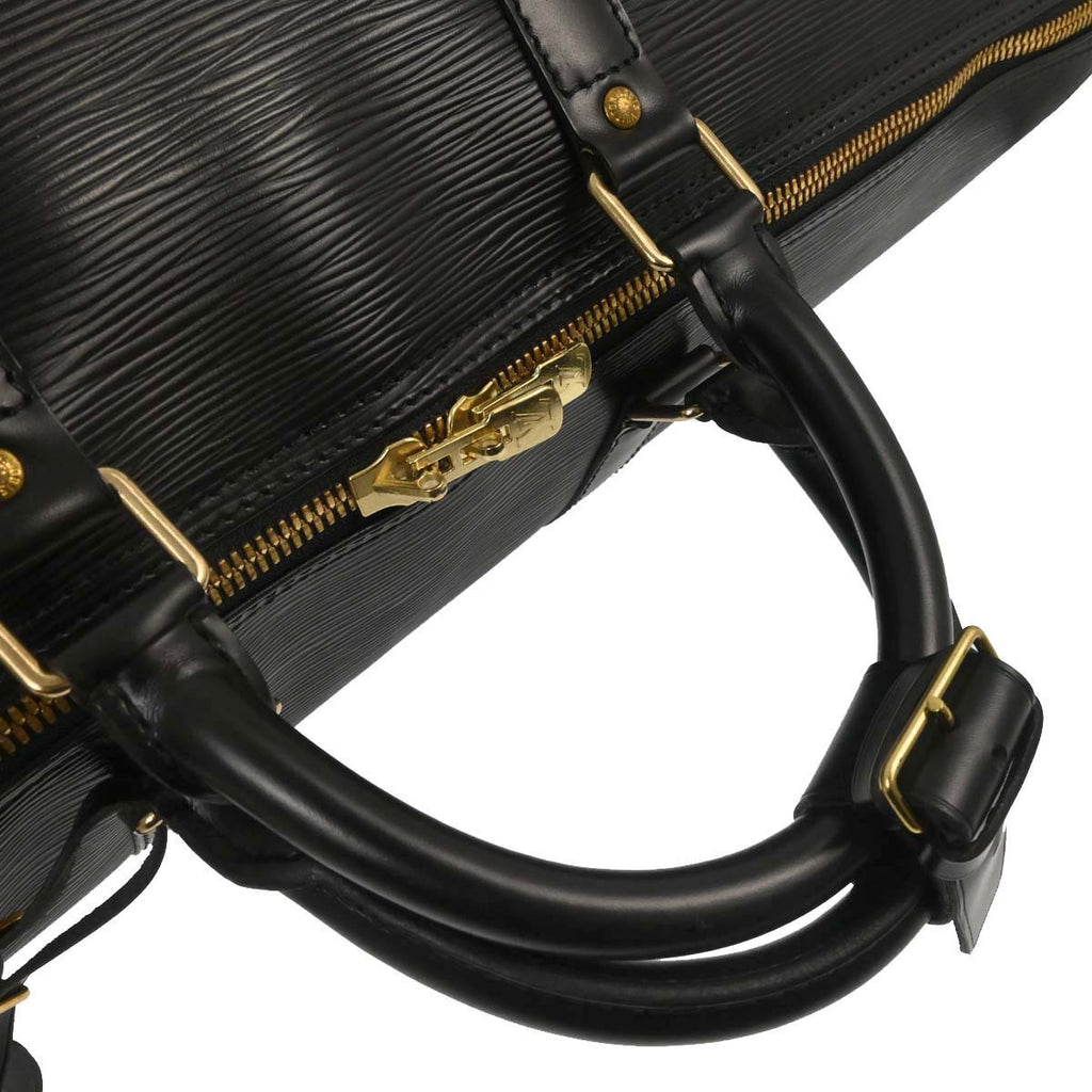Louis Vuitton Black Epi Keepall 50 Travel Handbag M42962