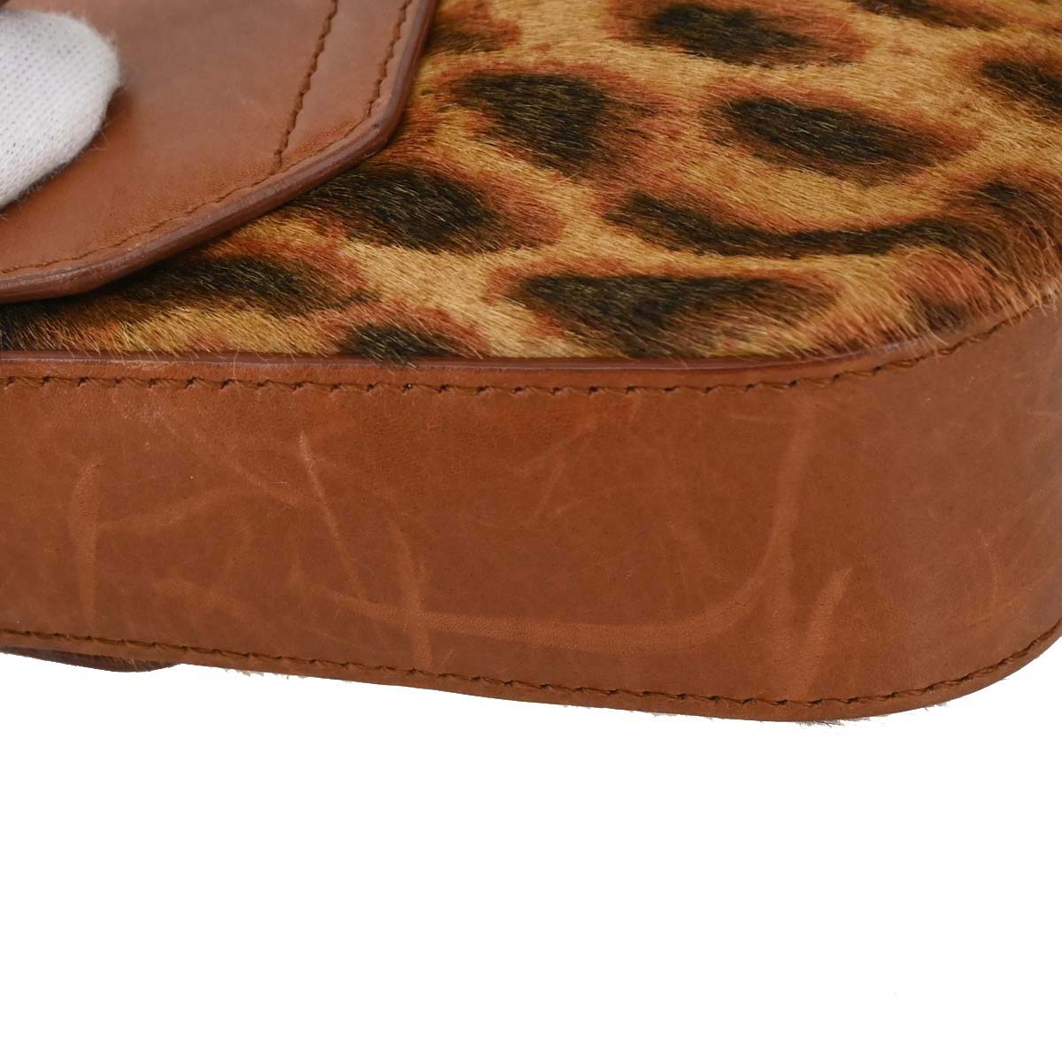 Christian Dior Brown Pony Hair Street Chic Columbus Handbag