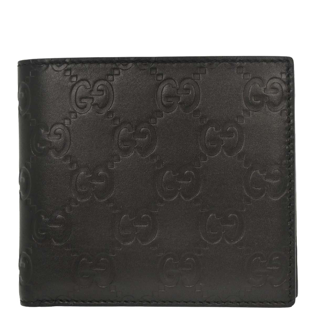Gucci Black Guccissima Leather GG Wallet
