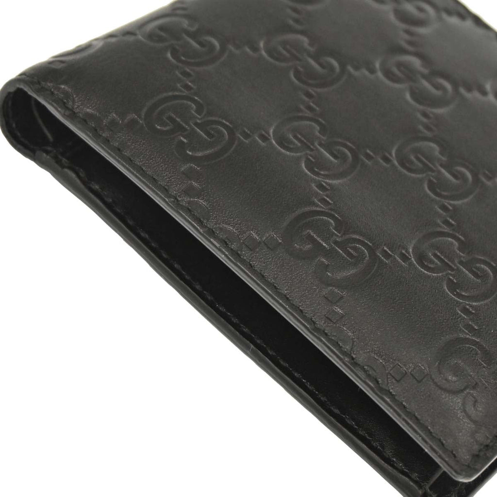 Gucci Black Guccissima Leather GG Wallet