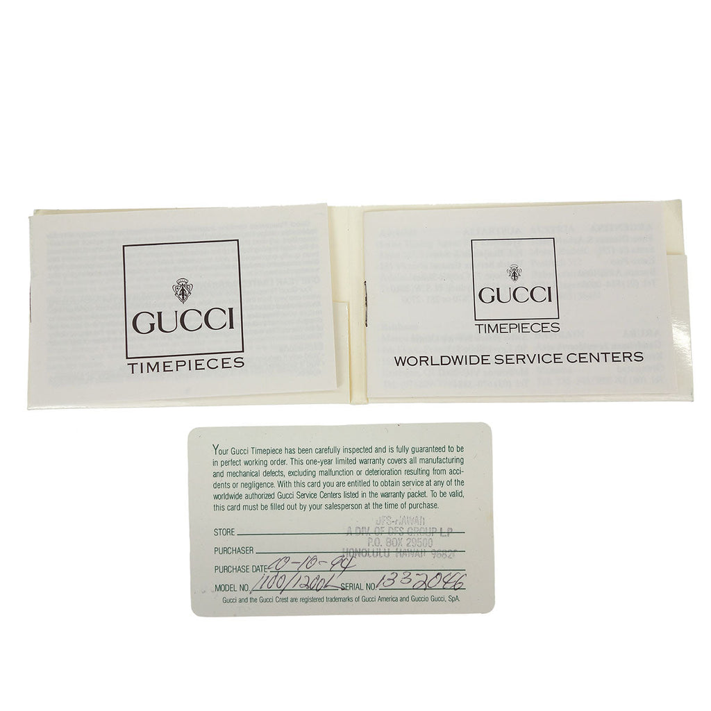 Gucci 11/12.2 Change Bezel Chameleon Quartz Watch SS