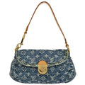 Louis Vuitton Blue Monogram Denim Mini Pleaty Handbag M95050