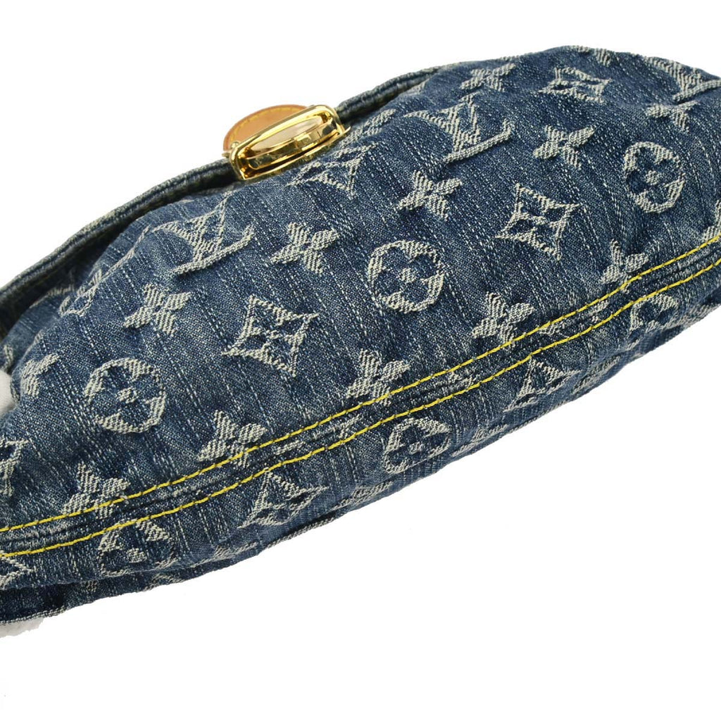 Louis Vuitton Blue Monogram Denim Mini Pleaty Handbag M95050