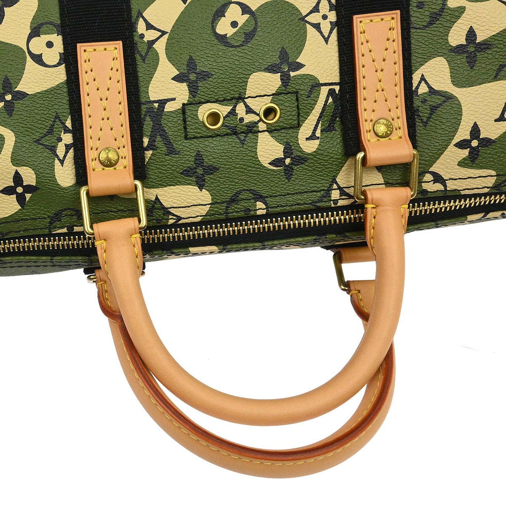 Louis Vuitton Green Monogramouflage Speedy 35 Handbag M95773
