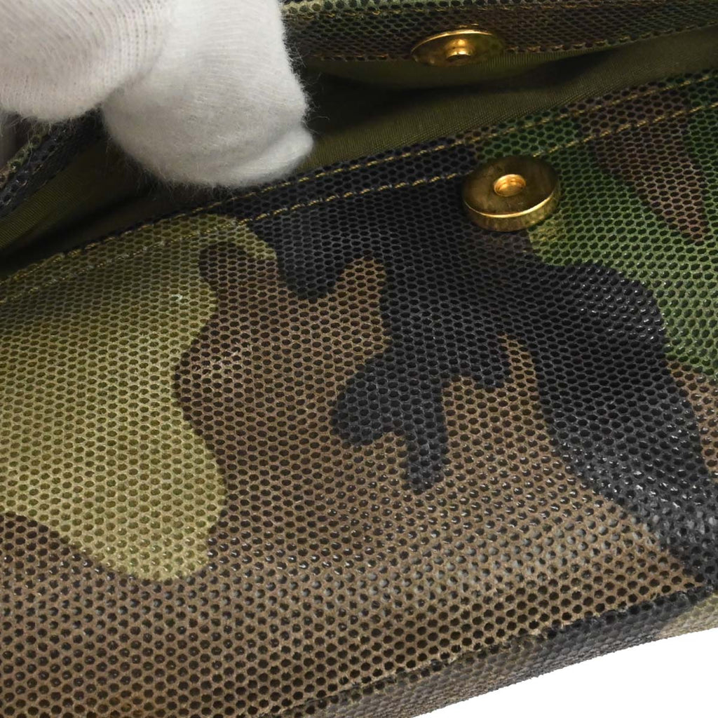 Christian Dior Green Camouflage Saddle Handbag