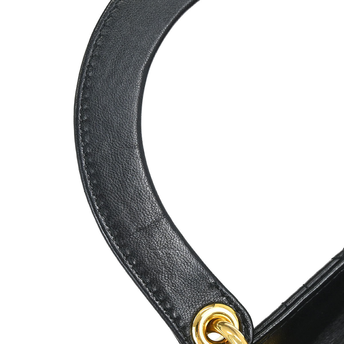 Christian Dior Black Lambskin Medium Lady Dior Cannage 2way Shoulder Handbag