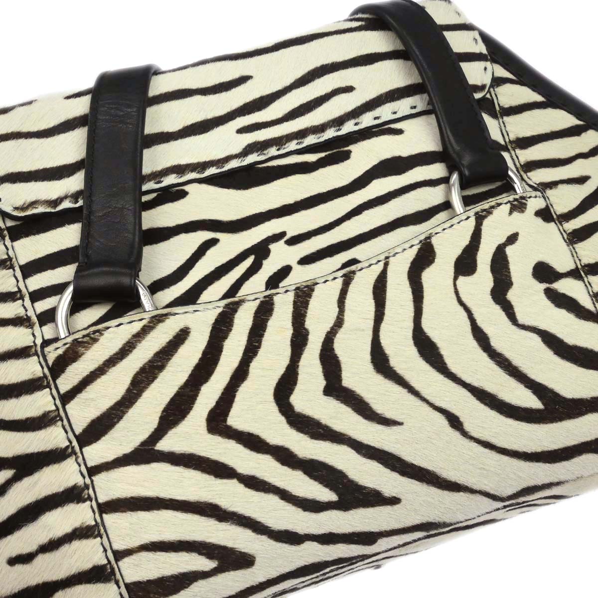 Prada White Pony Hair Handbag