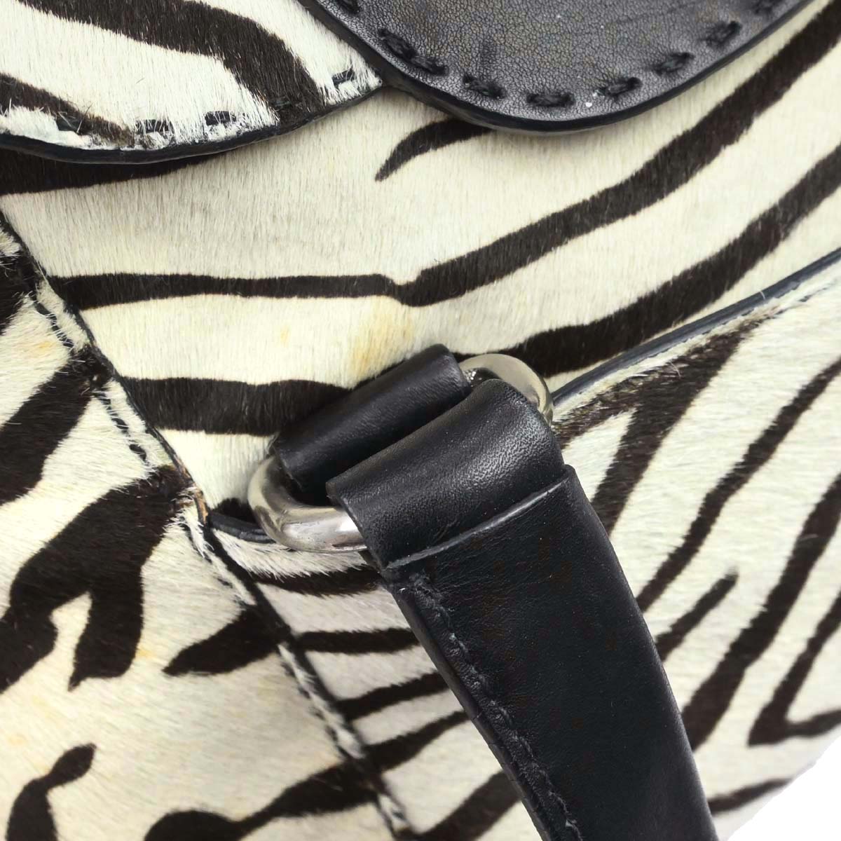 Prada White Pony Hair Handbag