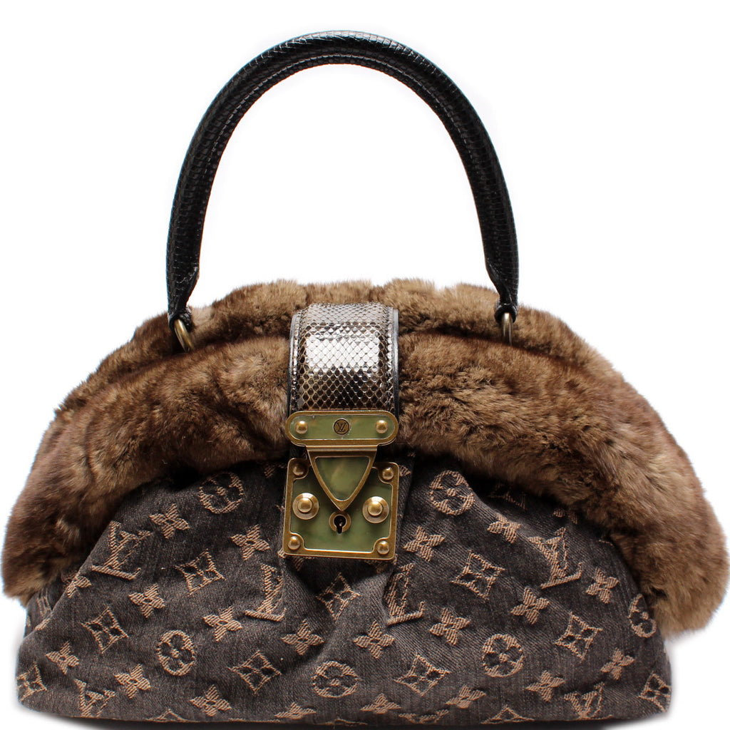 Demi Lune Denim Chinchilla