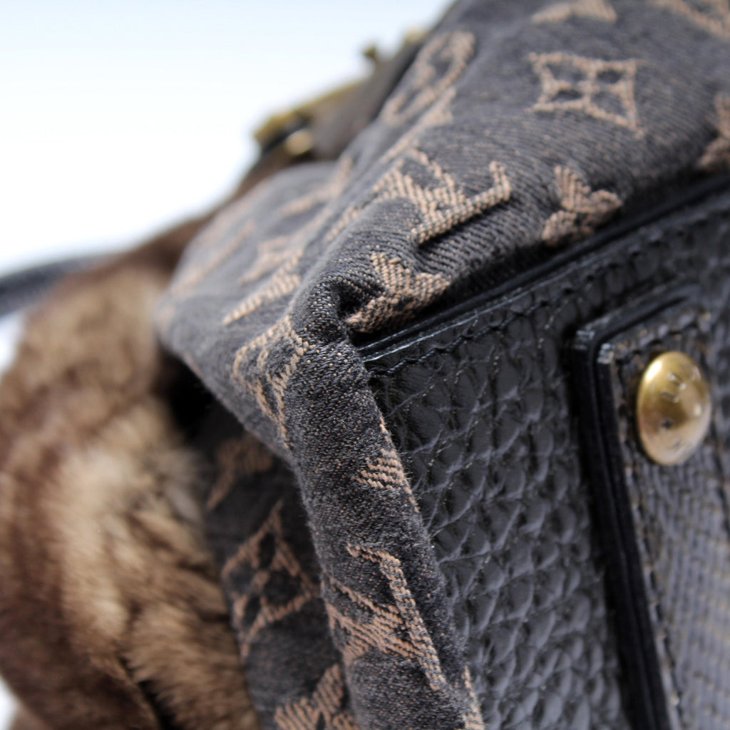 Demi Lune Denim Chinchilla