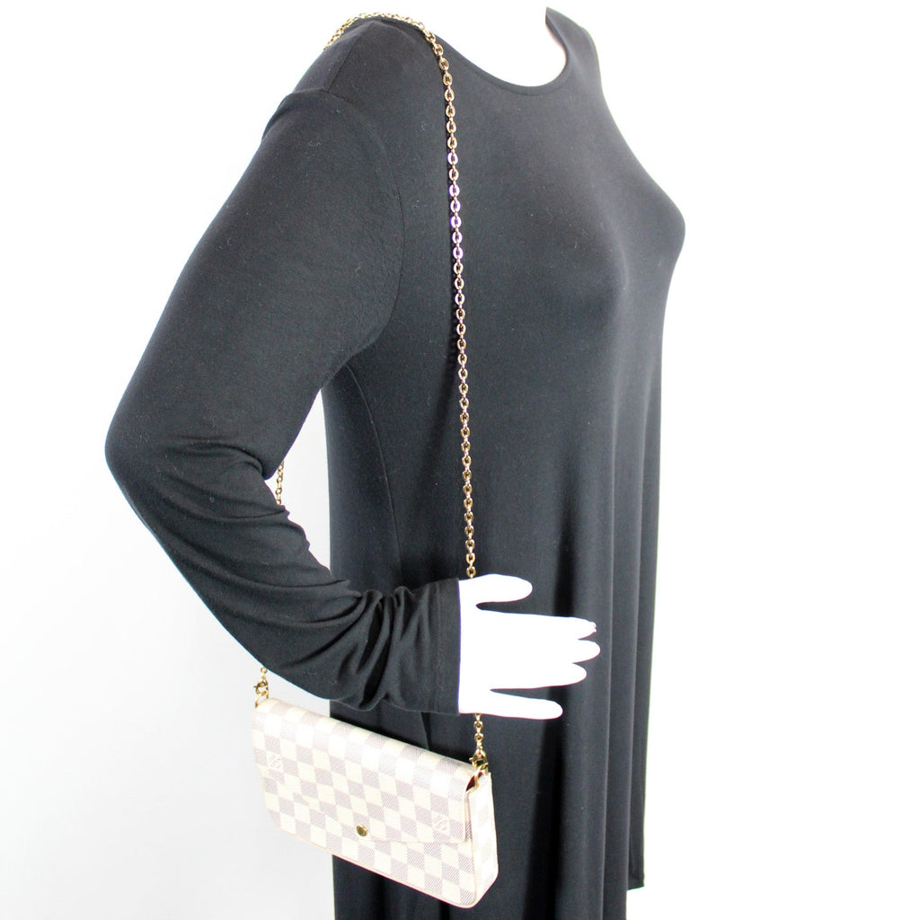 Pochette Felicie Damier Azur