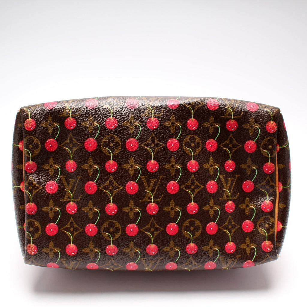 Speedy 25 Cerises Monogram