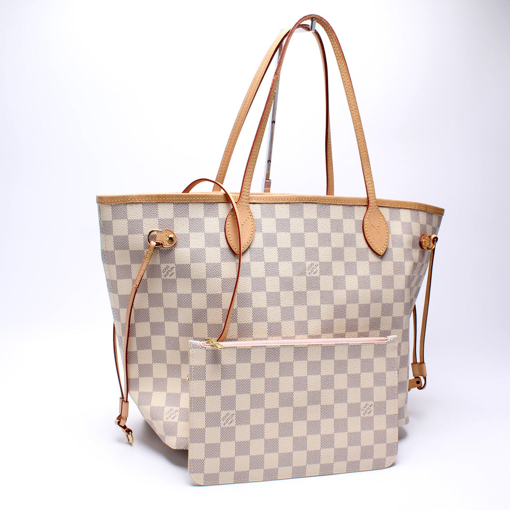 Neverfull MM W/ Wallet Damier Azur