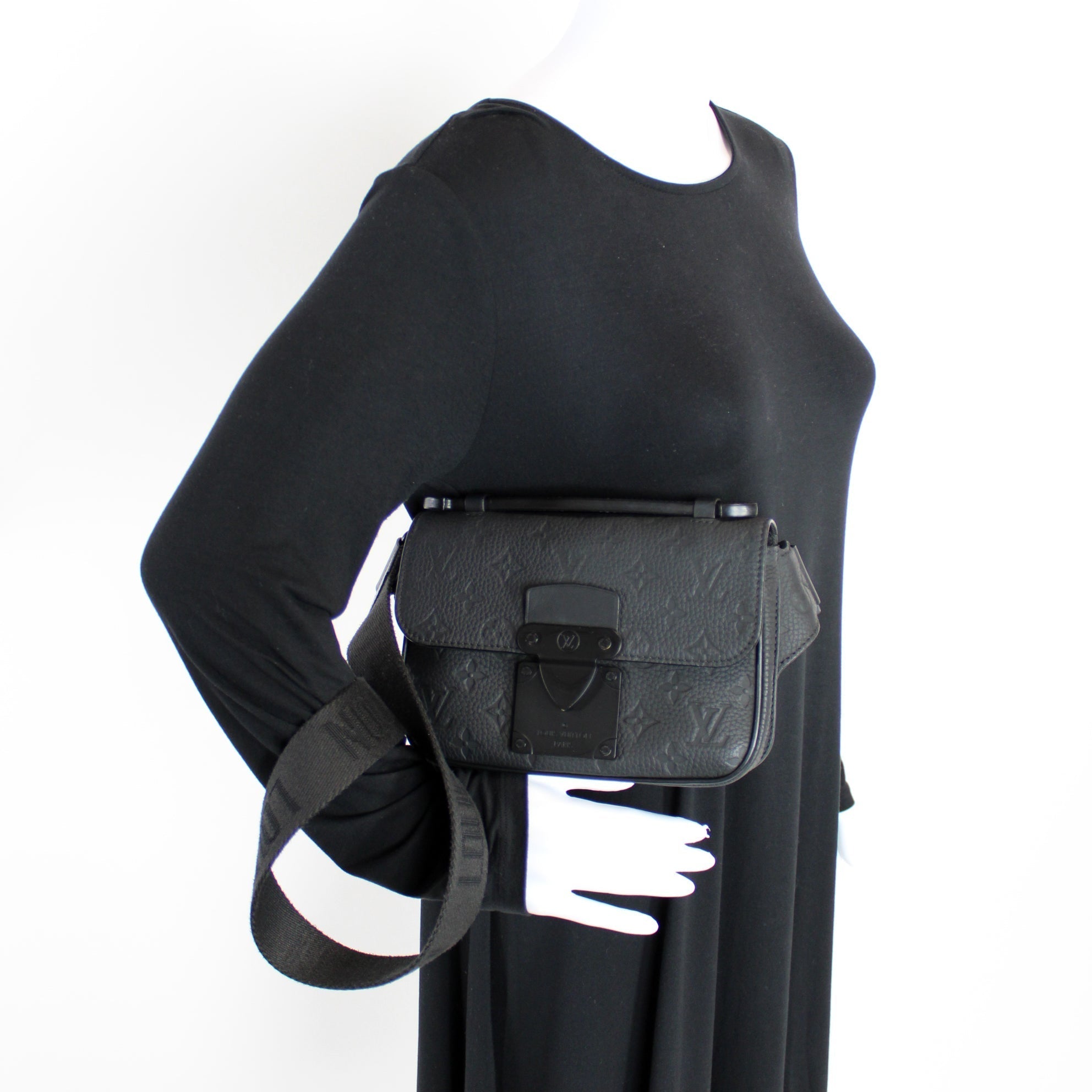 S Lock Sling Bag Taurillon Leather