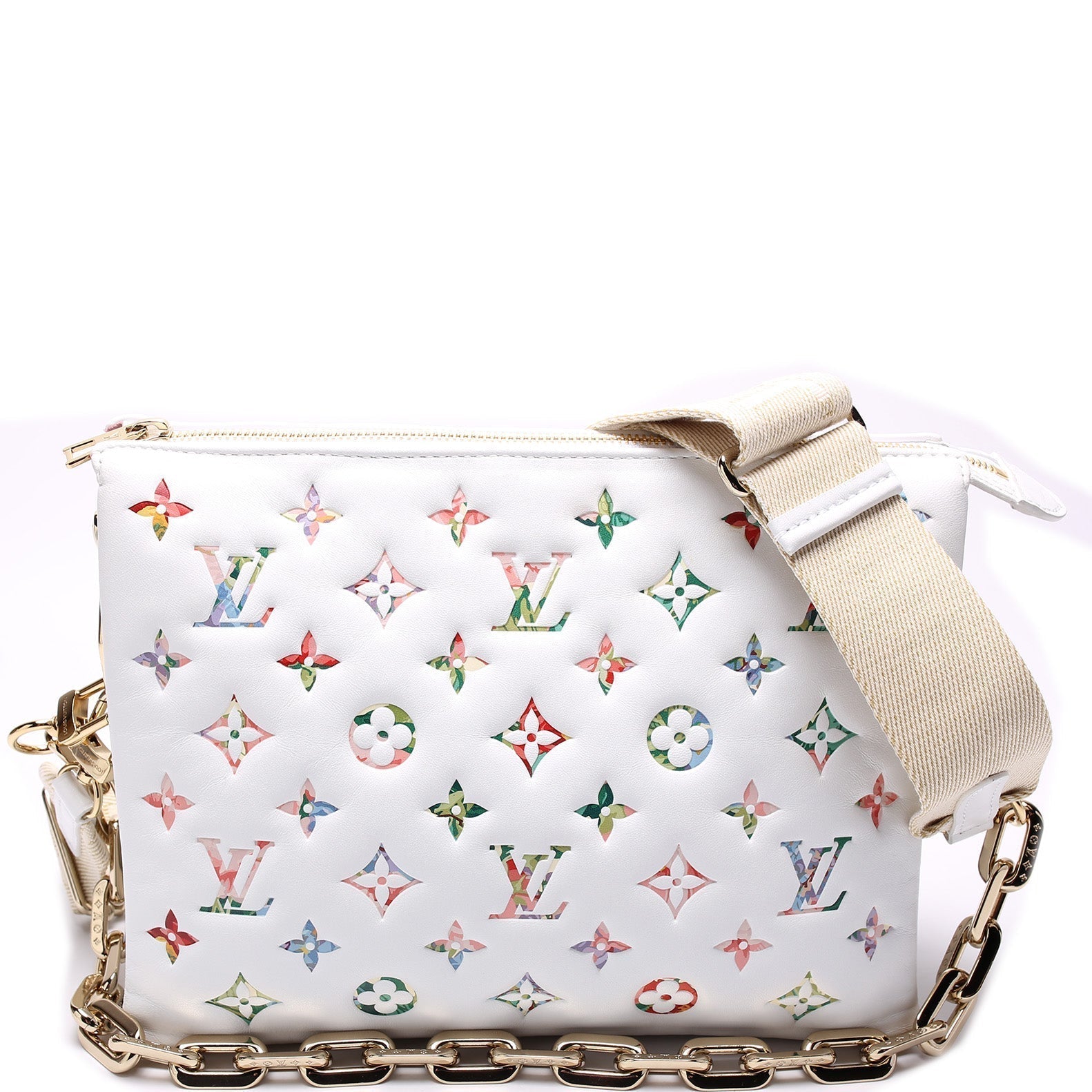 Coussin PM LV Garden Lambskin