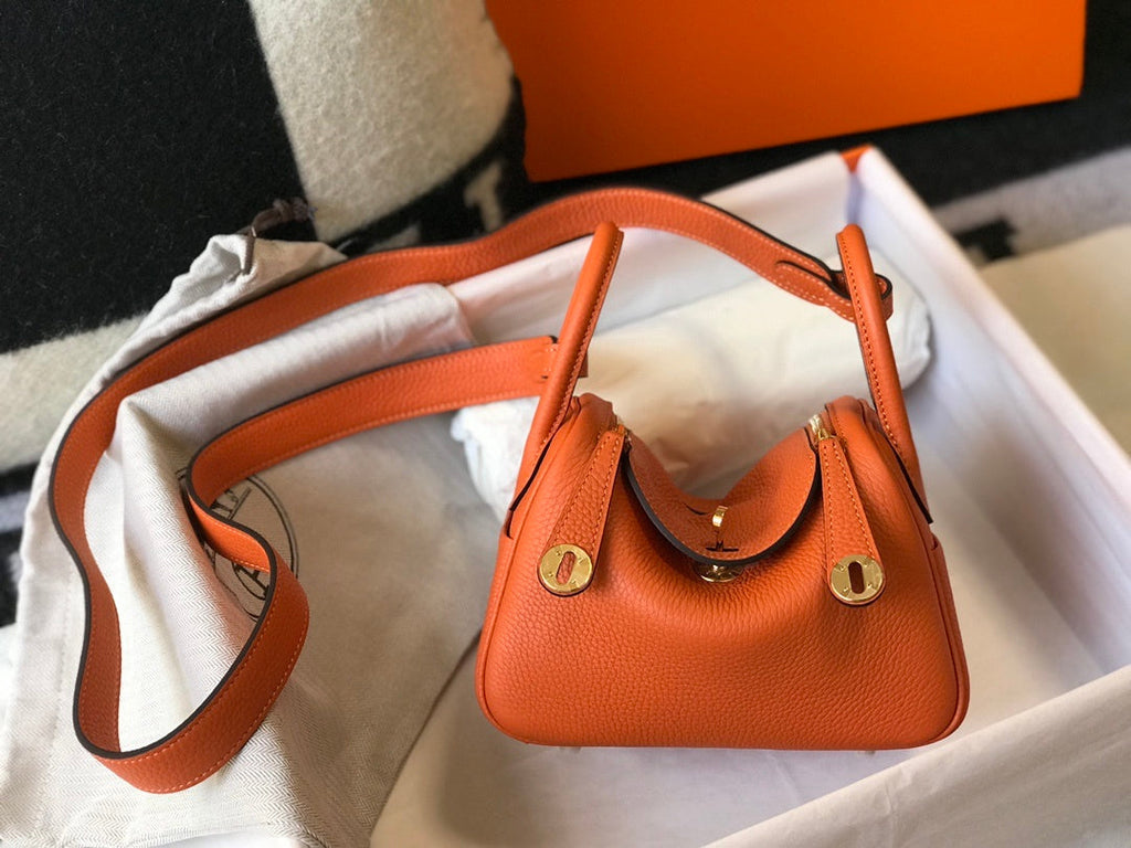 Lindy Mini ClemenBag Orange For Women, WomenÃ¢â‚¬â„¢s Handbags, Shoulder And Crossbody Bags 7.5in/19cm
