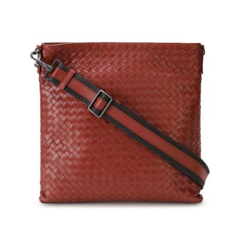 Bottega Veneta Intrecciato Weave Messenger Bag