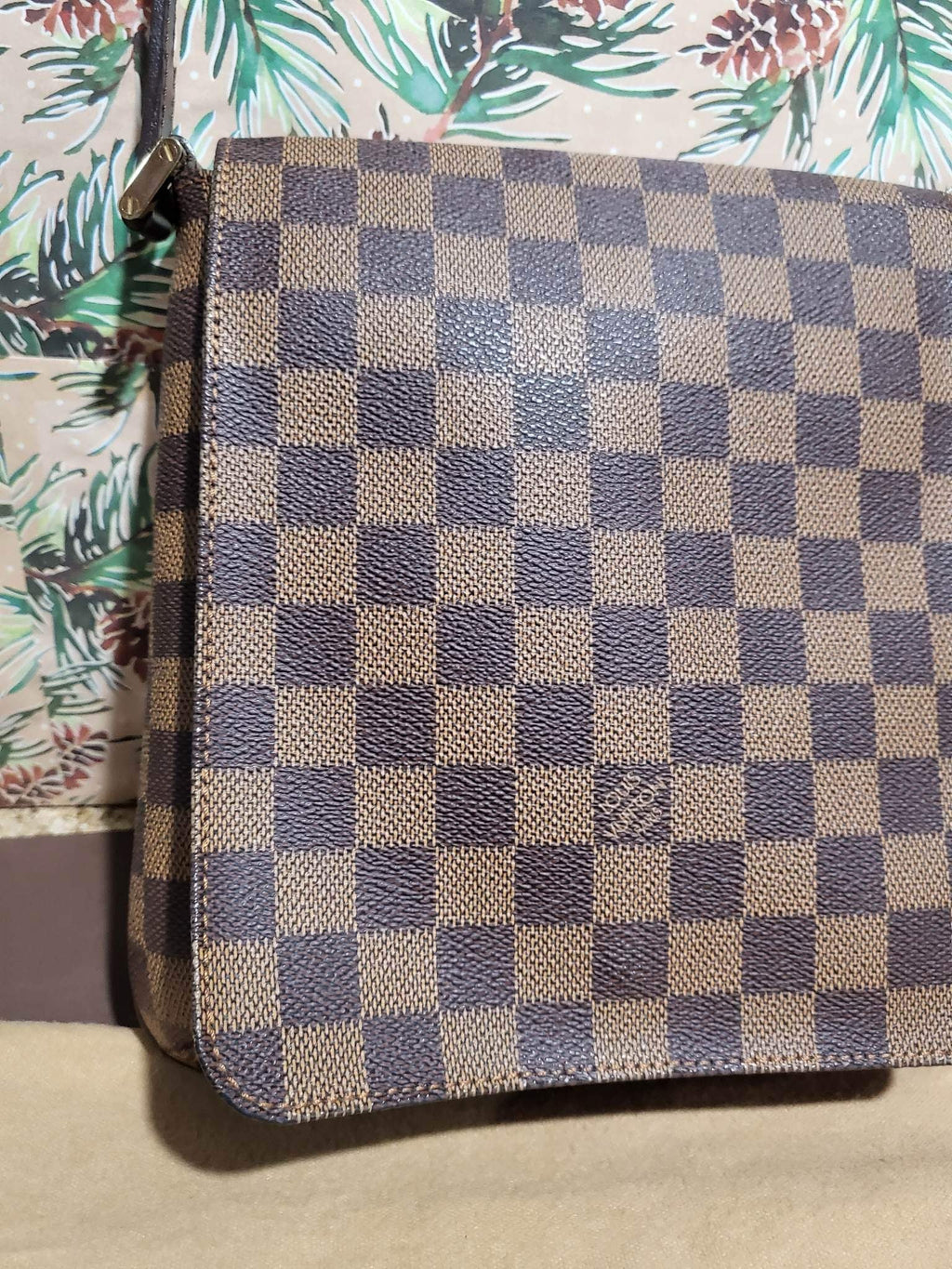 Musette Salsa PM Damier Ebene Shoulder Bag