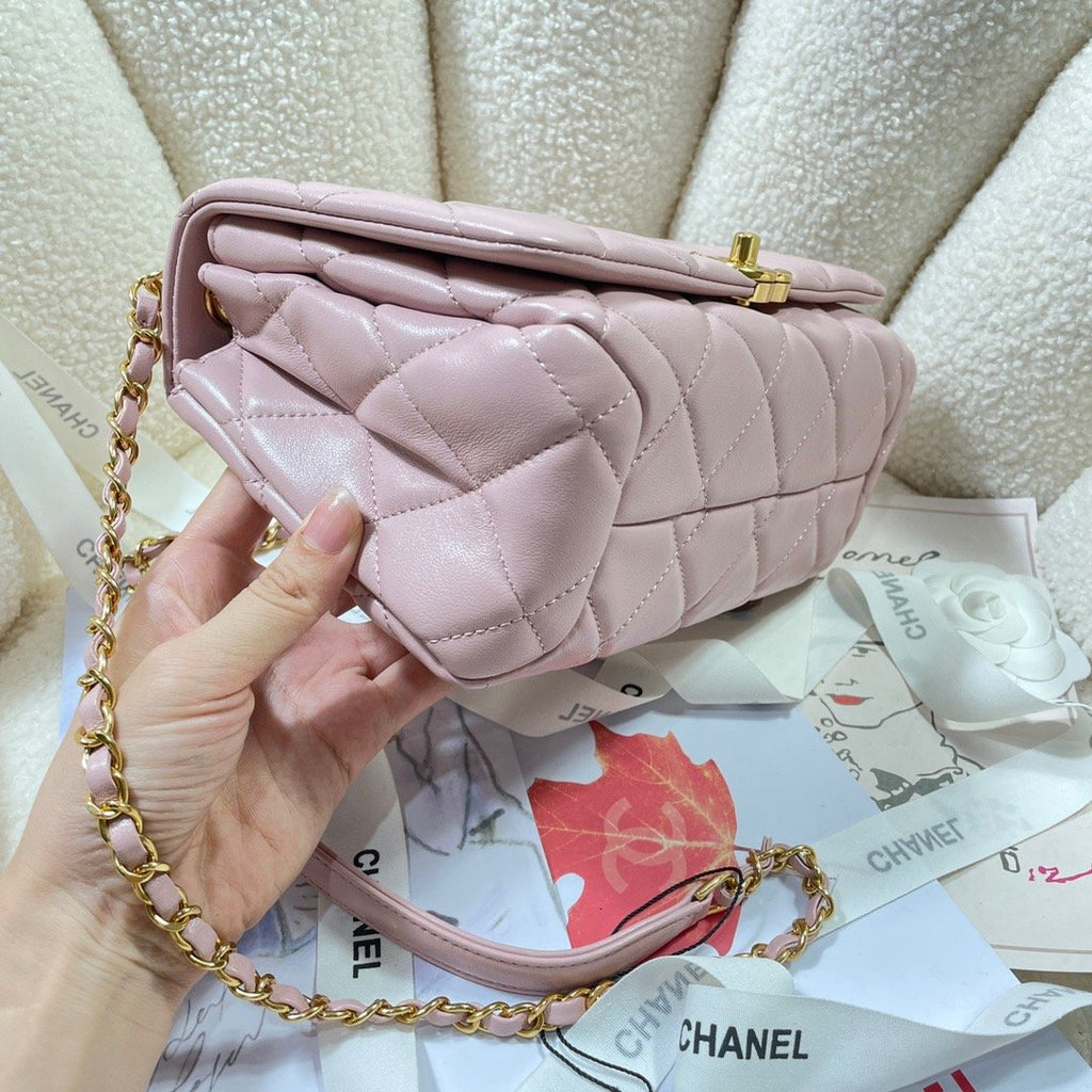ChanelLarge GlamIap Bag Gold Hardware PiNike For Women Handbags, Shoulder Bags 9.1in/23cm AS3367
