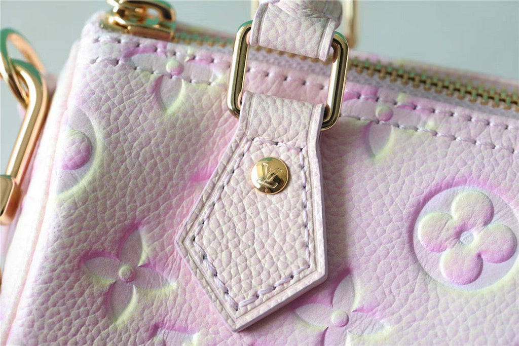 Louis Vuitton Nano Speedy Monogram Empreinte Pink For Women,  Shoulder And Crossbody Bags 16cm/6.3in Louis Vuitton M81508