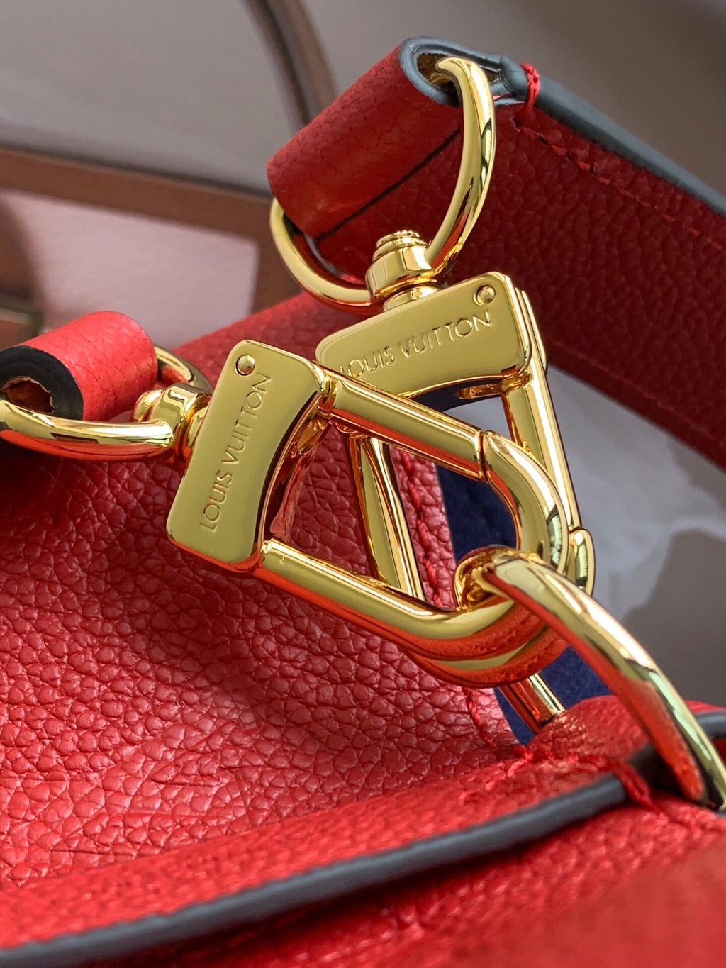 Louis Vuitton NeoNoe MM Bucket Bag Monogram Empreinte Red For Women, Women’s Bags, Shoulder Bags 10.2in/26cm Louis Vuitton