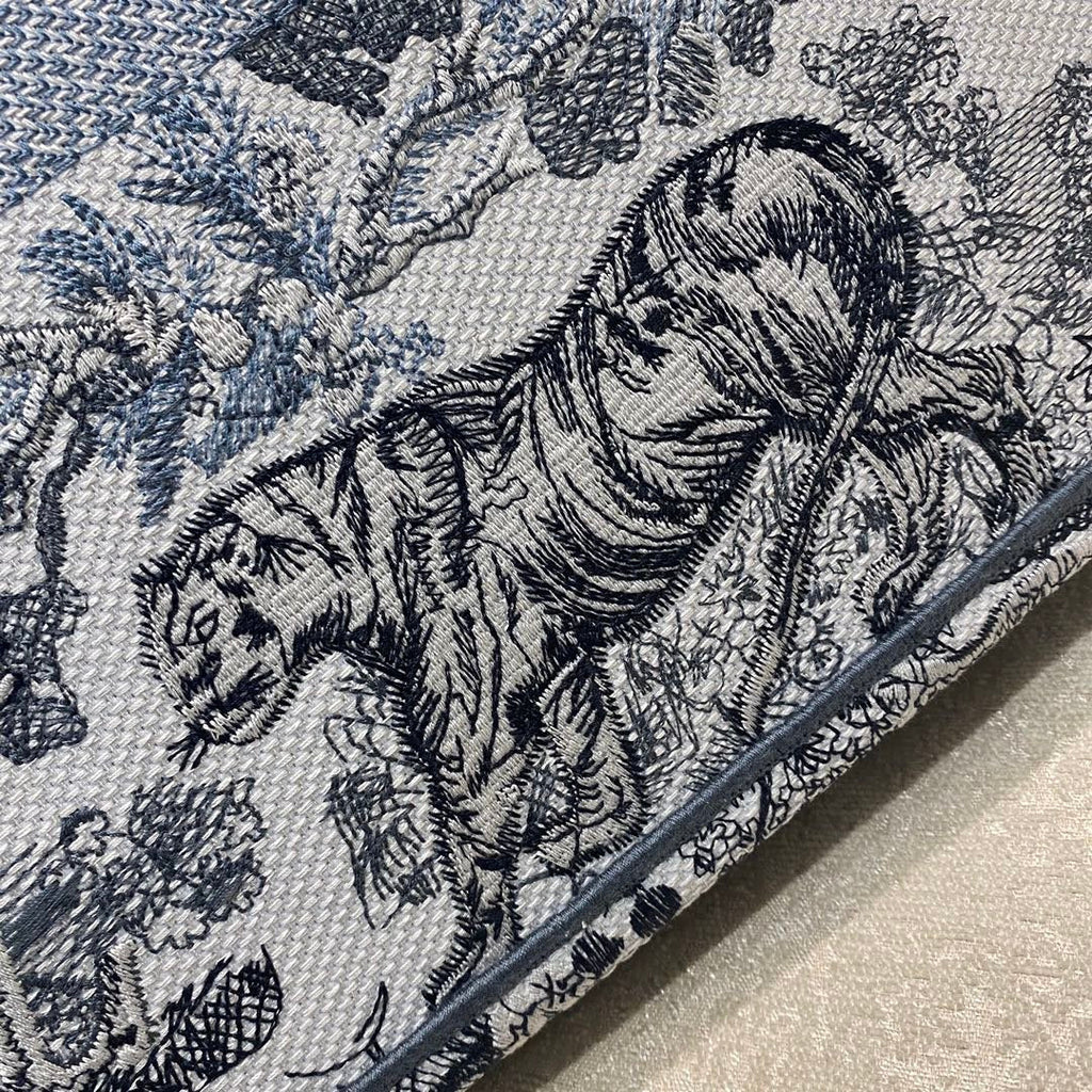 Dior Large Book Tote Blue and White Cornely Embroidery, Blue, For Women Women’s Handbags, Shoulder Bags, 42cm CD M1286ZRGO_M928
