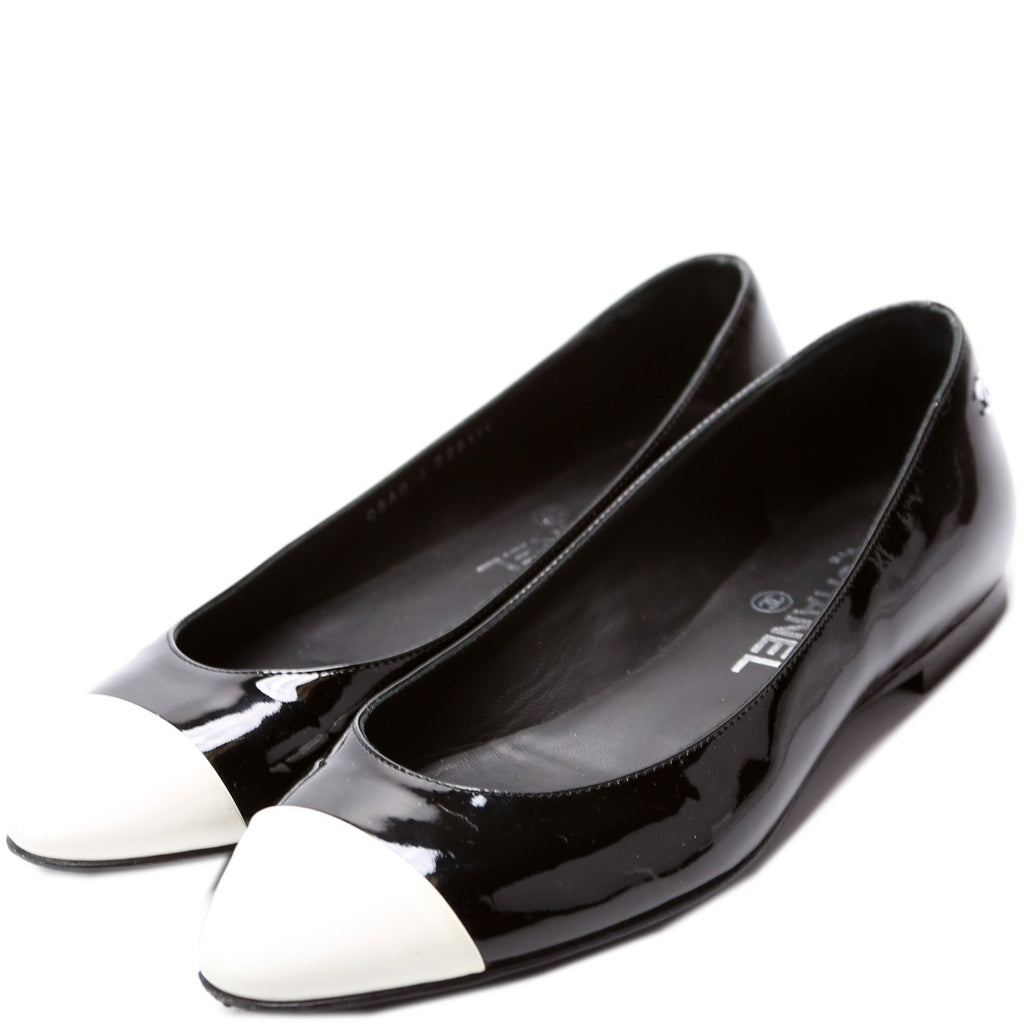 Chanel CC Ballet Flats Size 37.5