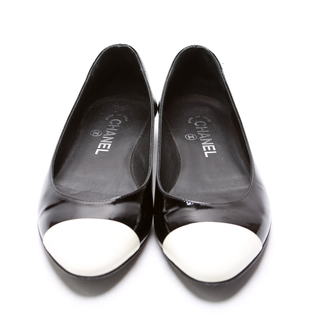 Chanel CC Ballet Flats Size 37.5