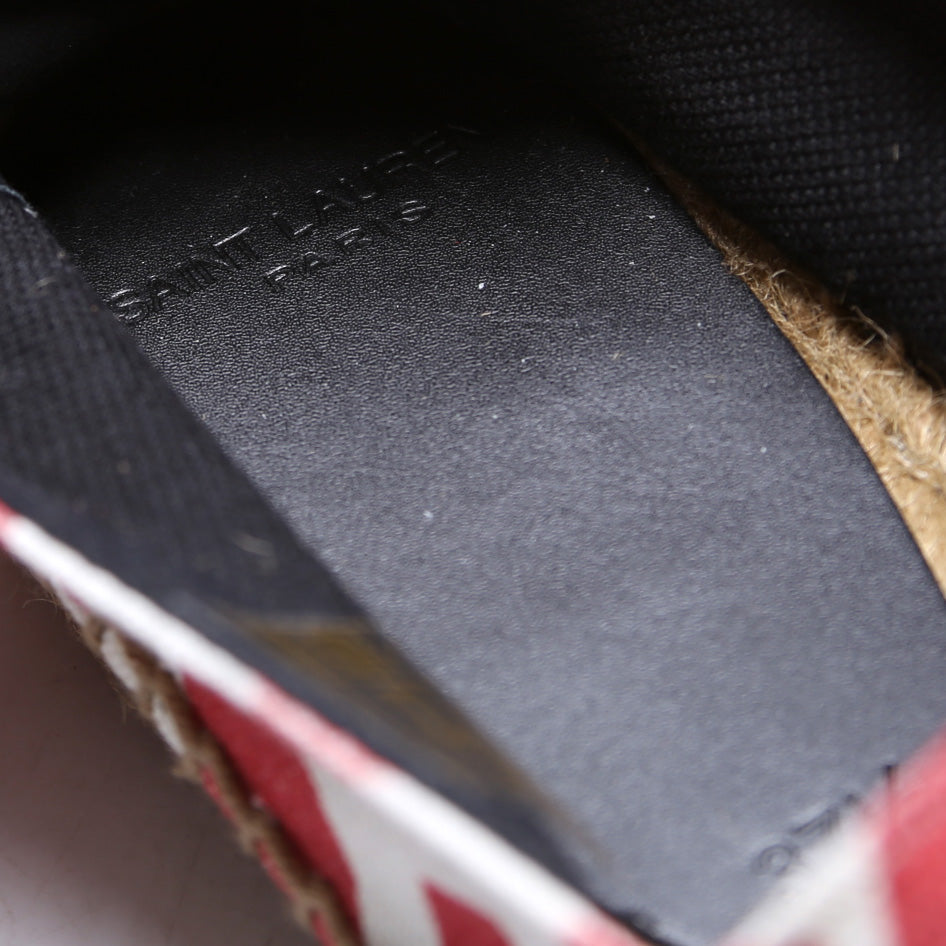 Saint Laurent Espadrilles Lips Canvas Size 37.5