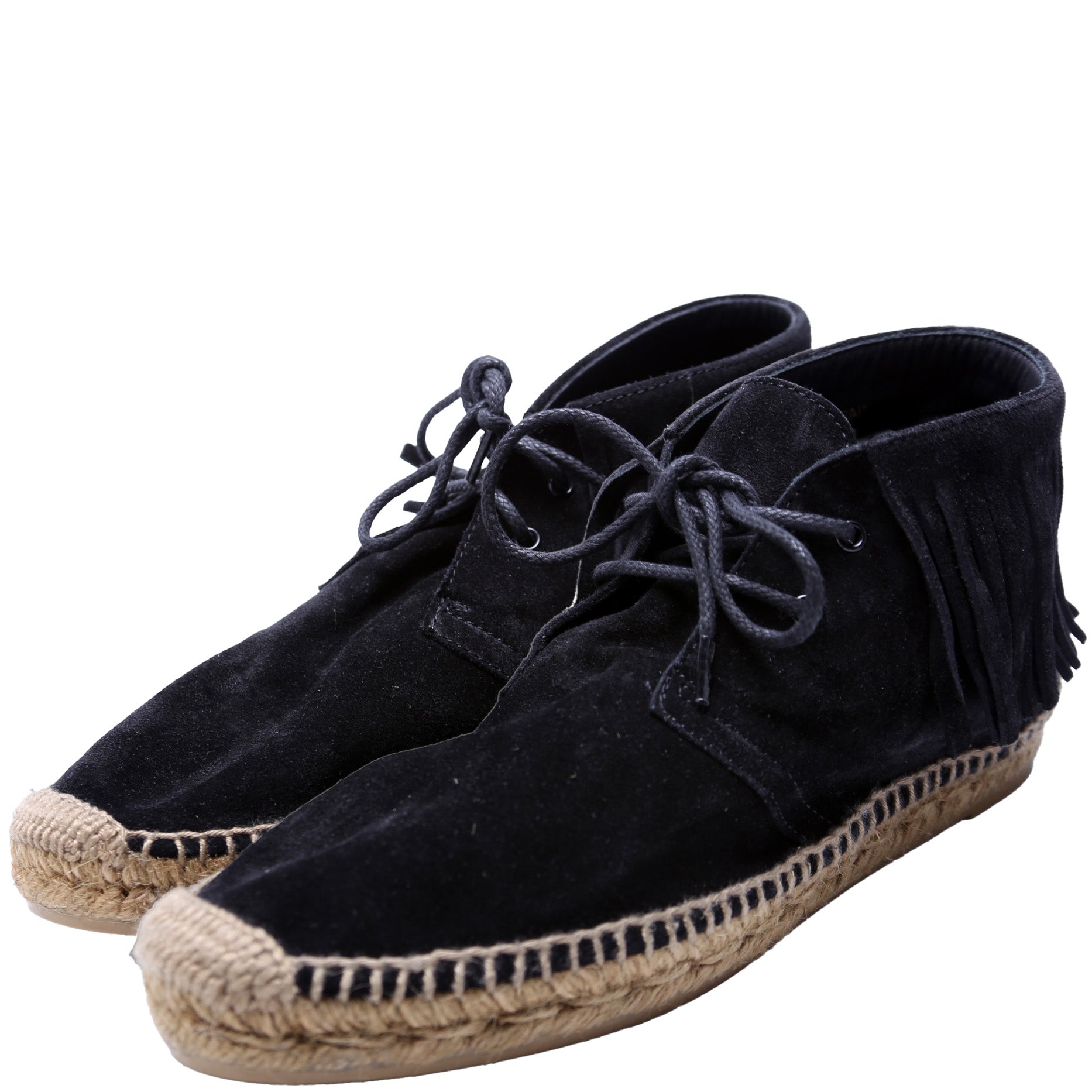 Saint Laurent Fringe Espadrilles Suede Size 38