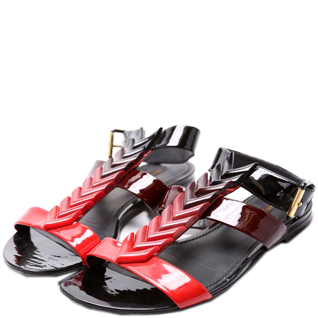 Louis Vuitton V Logo Sandals Size 39