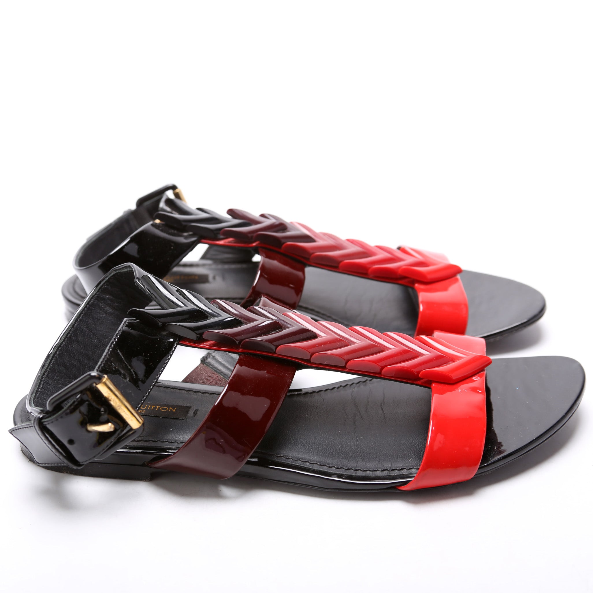 Louis Vuitton V Logo Sandals Size 39