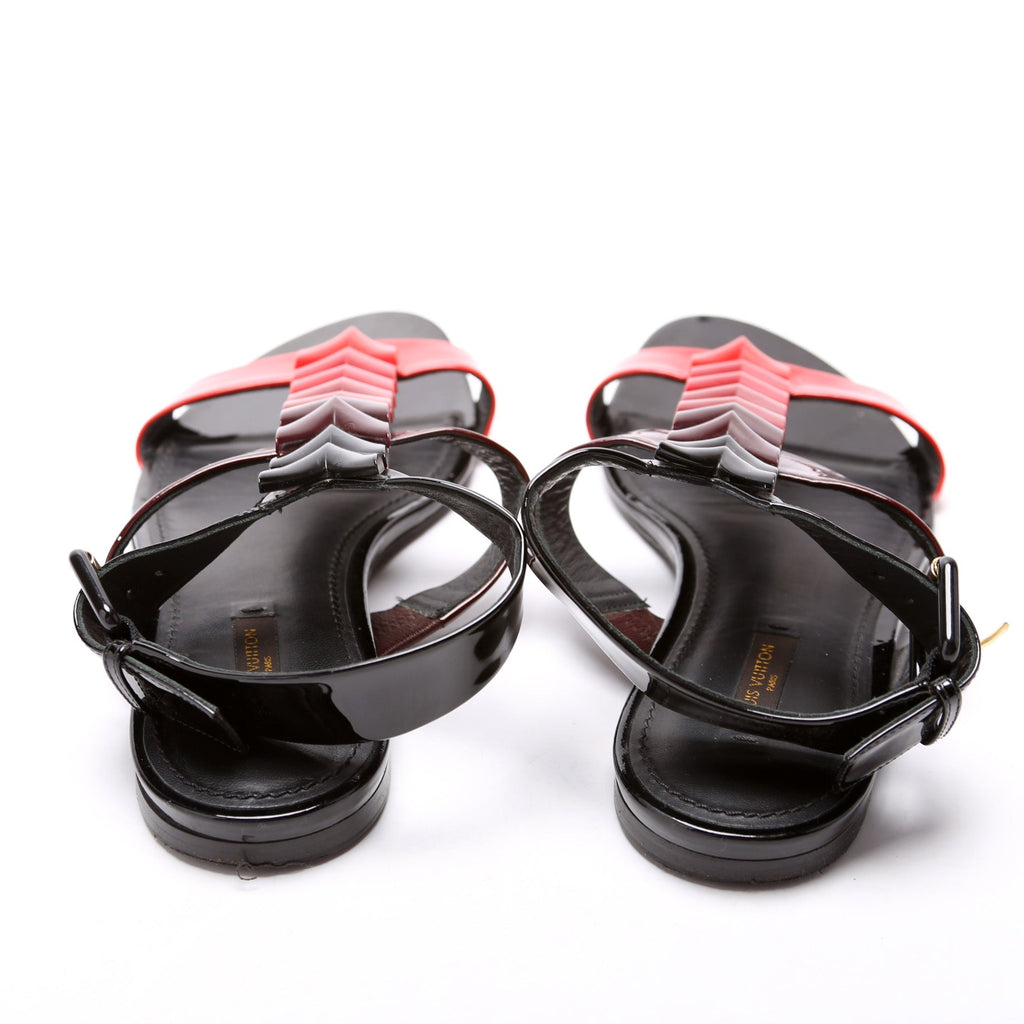 Louis Vuitton V Logo Sandals Size 39