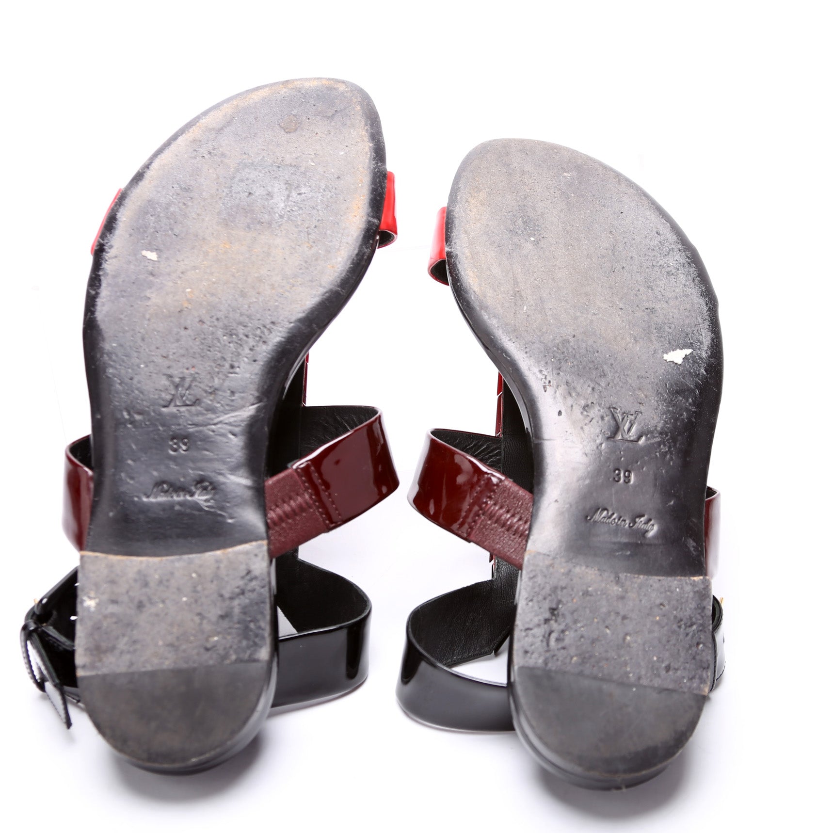 Louis Vuitton V Logo Sandals Size 39