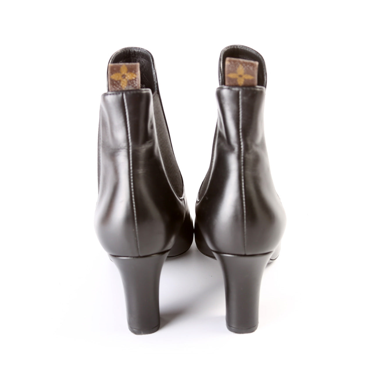 Louis Vuitton Cap Toe Leather Ankle Booties Size 39