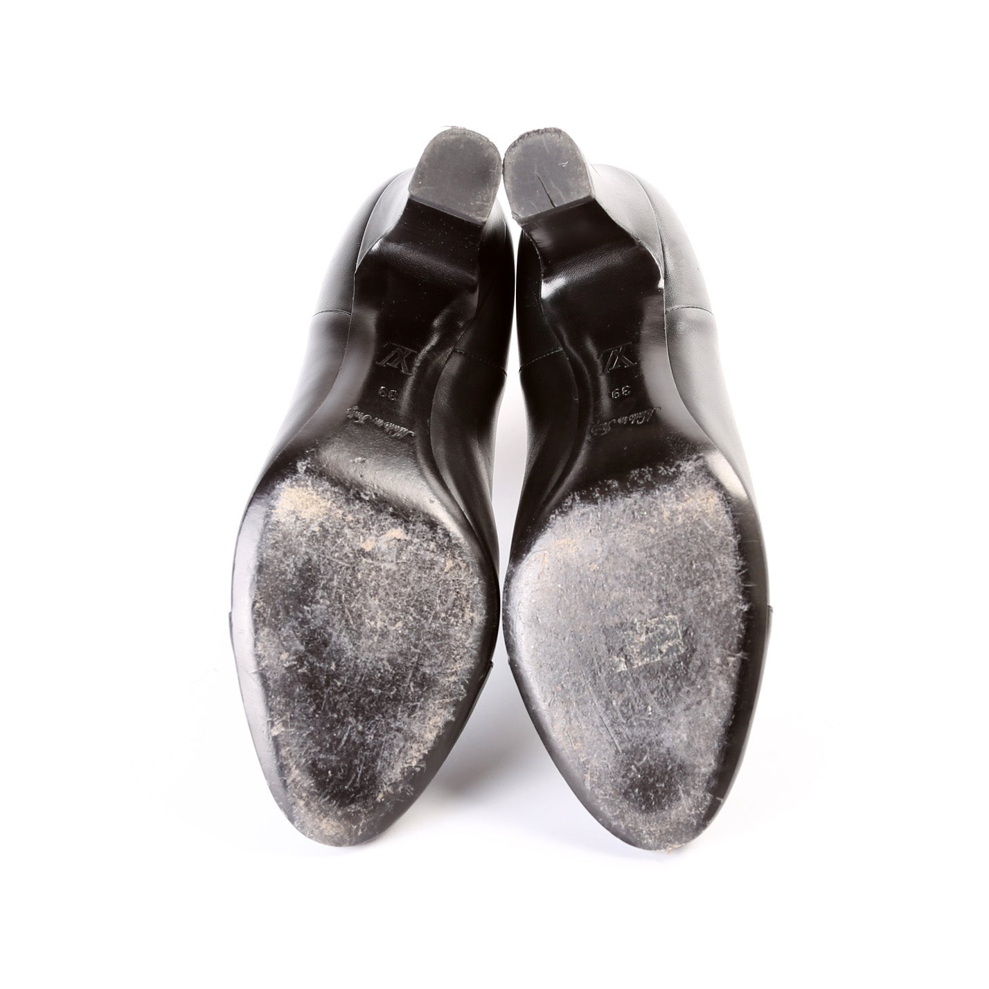 Louis Vuitton Cap Toe Leather Ankle Booties Size 39