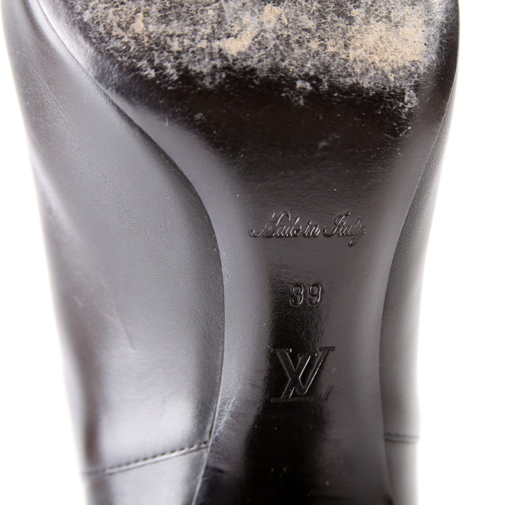 Louis Vuitton Cap Toe Leather Ankle Booties Size 39