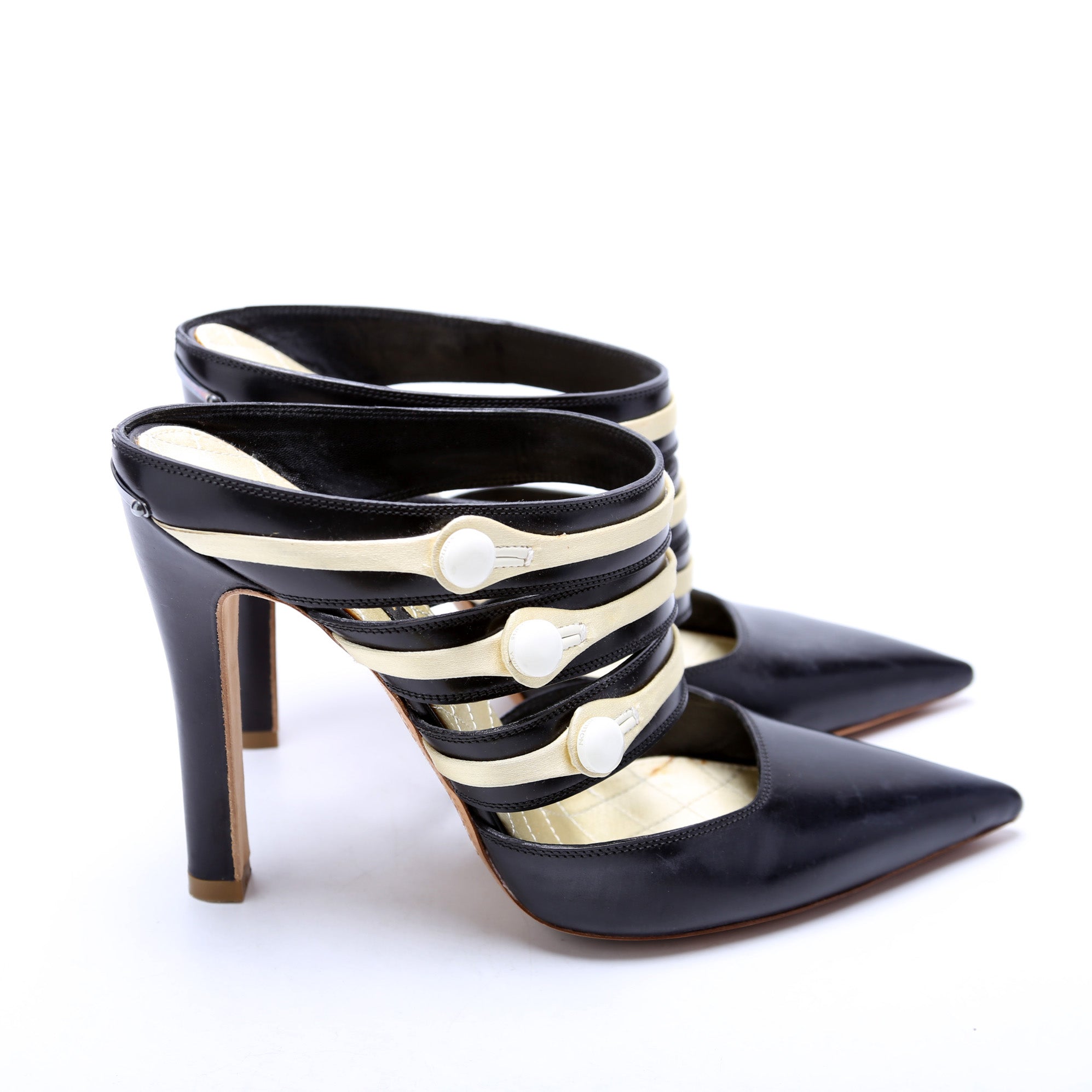 Louis Vuitton Pearl Mule Pumps Size 38