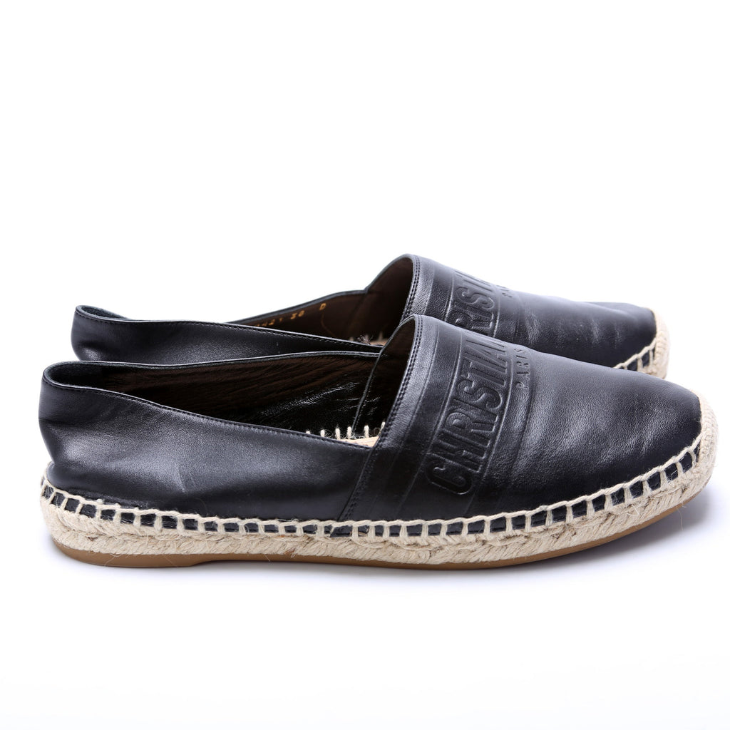 Christian Dior Logo Espadrille Size 38