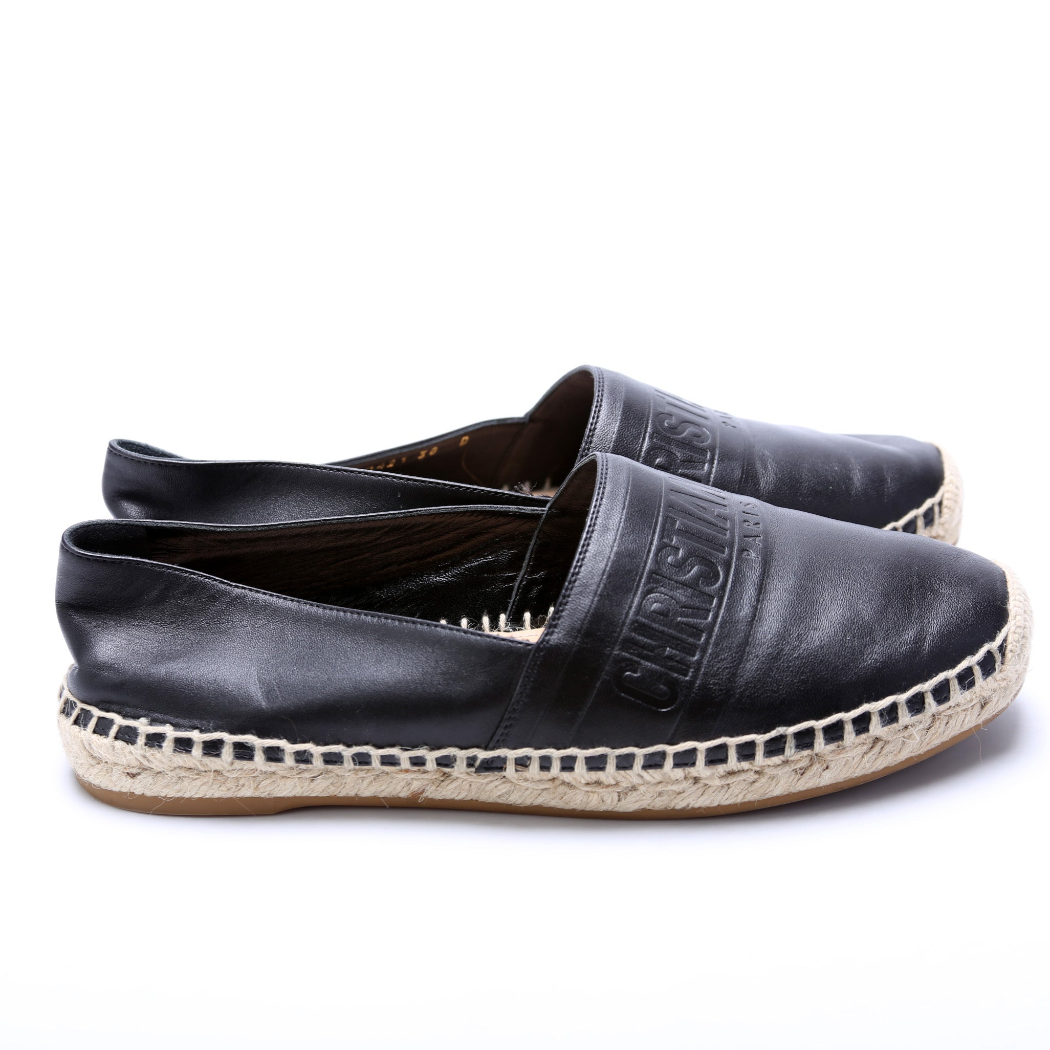 Christian Dior Logo Espadrille Size 38