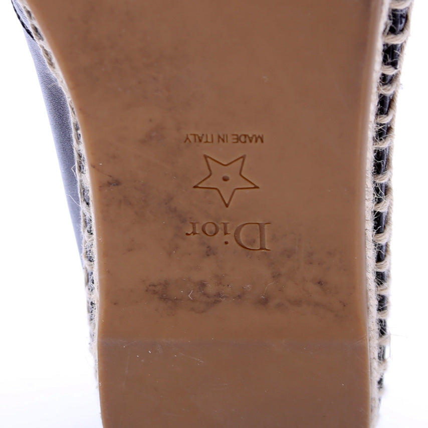 Christian Dior Logo Espadrille Size 38