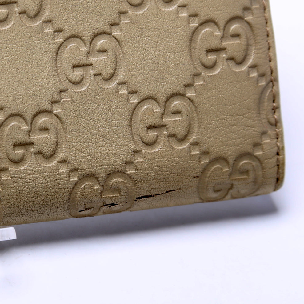 Gucci 212089 Guccissima Continental Flap Wallet