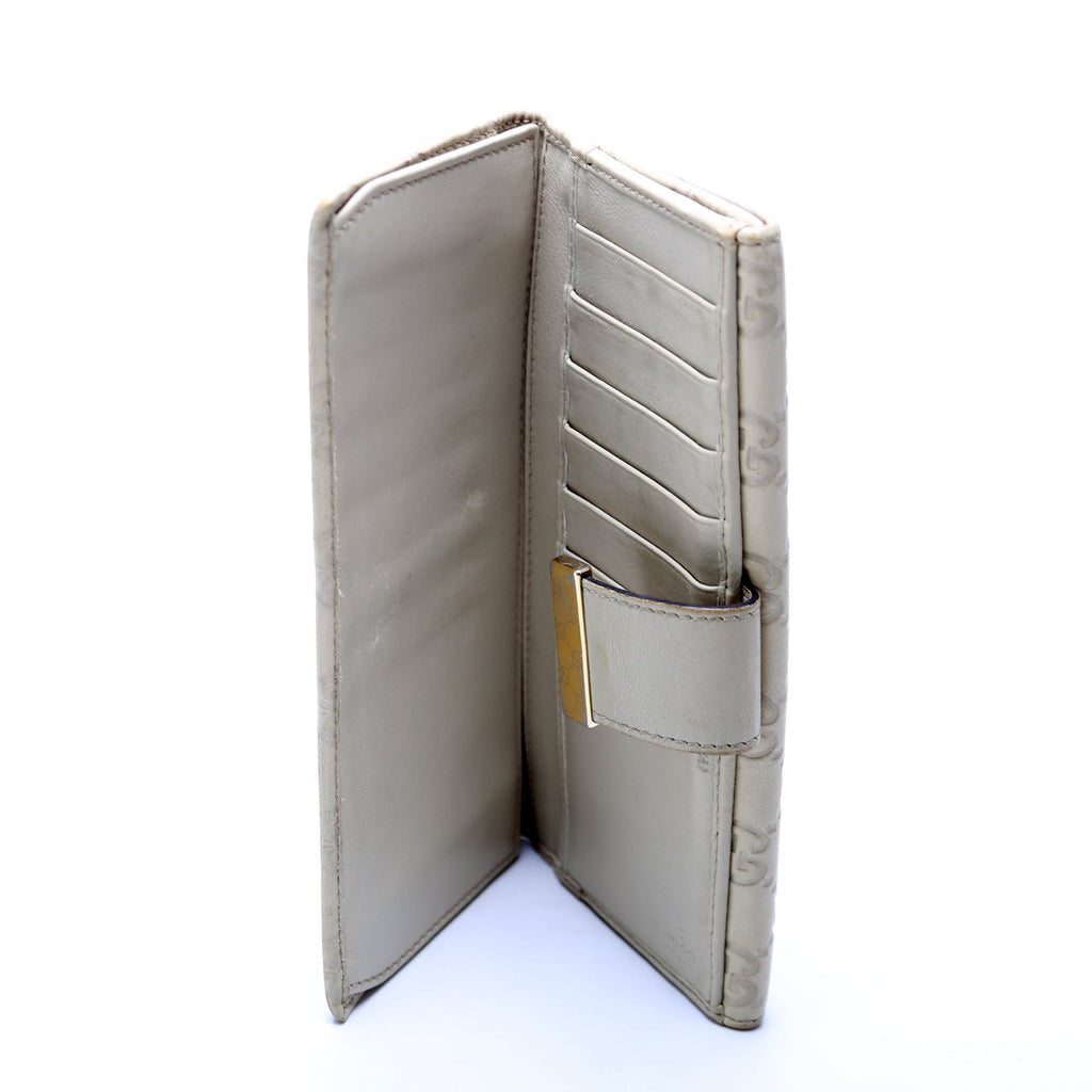 Gucci 212089 Guccissima Continental Flap Wallet